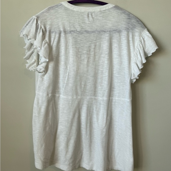 Lucky Brand White Embroidered Top size XS - Picture 5 of 5